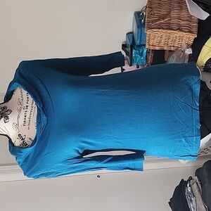 Merona vintage turquoise 3/4 sleeve top